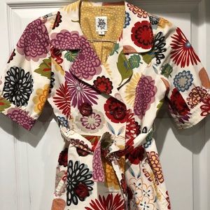 Ivy Jane Anthropology floral jacket S